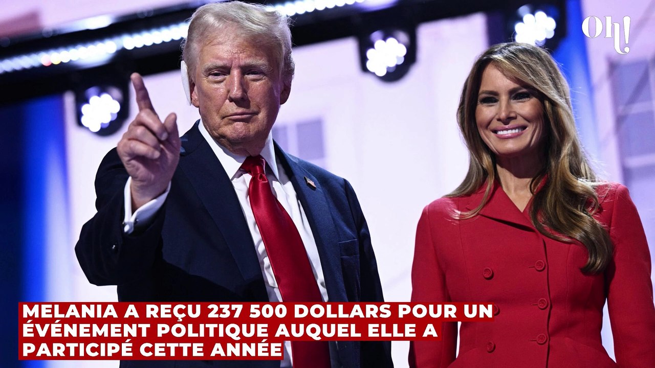 Melania Trump pointé du doigt après avoir reçu un mystérieux salaire de 237 500 dollars