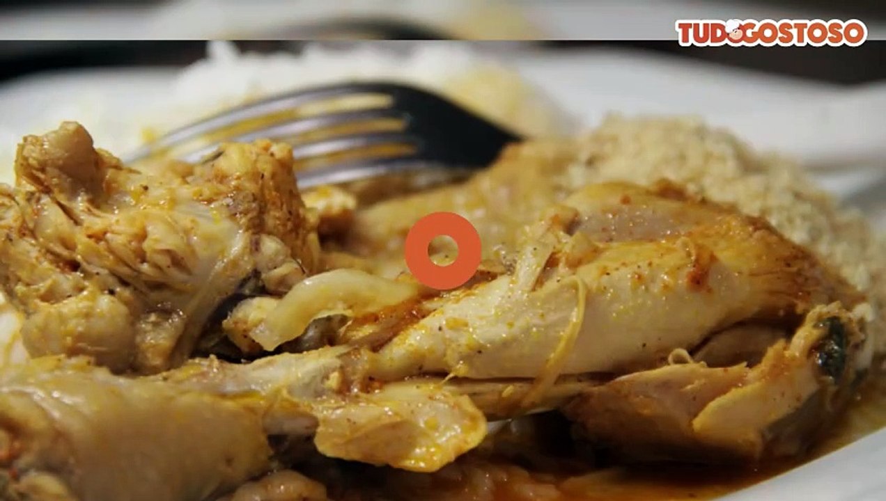 Frango de panela de pressão sem água