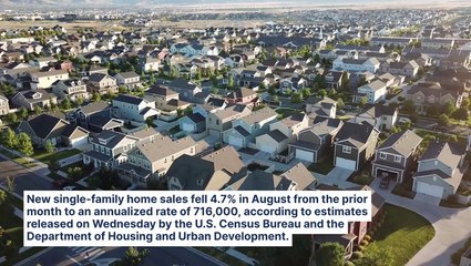 Download Video: New US Single-Family Home Sales Fall From Prior Month — But Are Up From A Year Ago As Mortgage Rates Decline