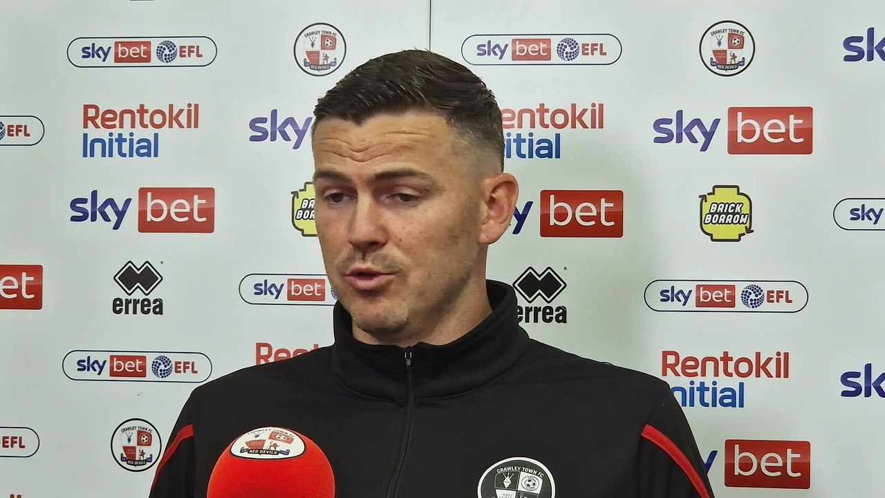 First interview with Crawley Town interim head coach Ben Gladwin