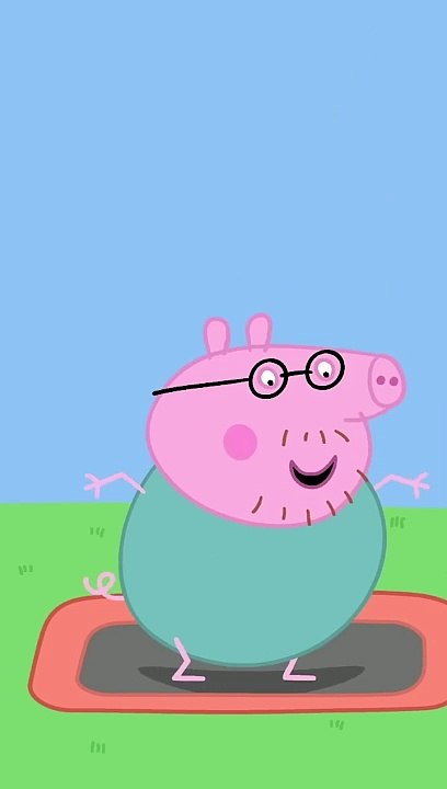 Bouncing Fun On The Trampoline #shorts #peppapig