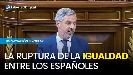 La financiación singular para Cataluña es "una traición a la convivencia"