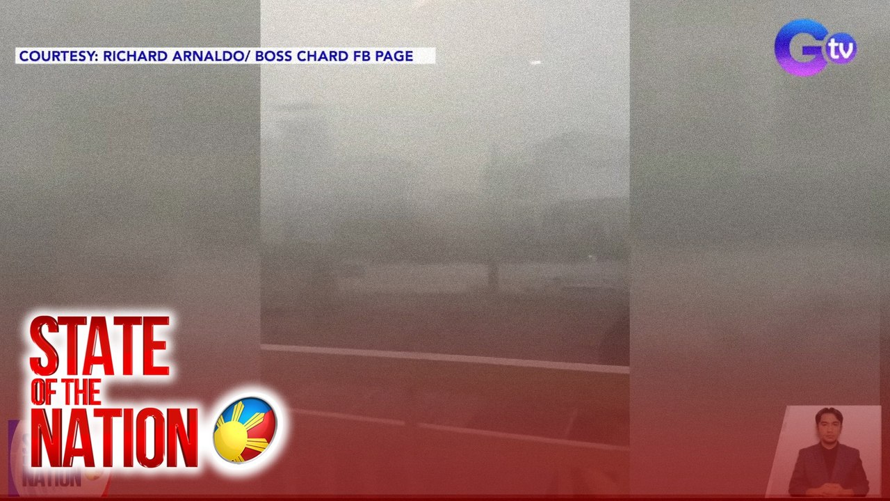 Bahagi ng bubong ng gusali, natuklap sa lakas ng hangin na sumabay sa ulan | SONA