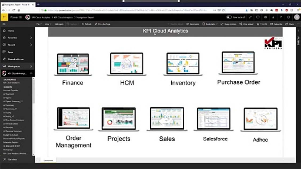 KPI Cloud Analytics - Financial Analytics - AP Dashboard (Power BI)