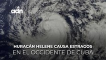 Huracán Helene causa estragos en el occidente de Cuba