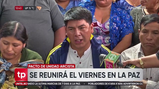 Arcistas anuncian ampliado nacional en La Paz y ratifican el intento de Golpe de Estado por parte de los evistas