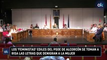 Los 'feministas' ediles del PSOE de Alcorcón se toman a risa las letras que denigran a la mujer