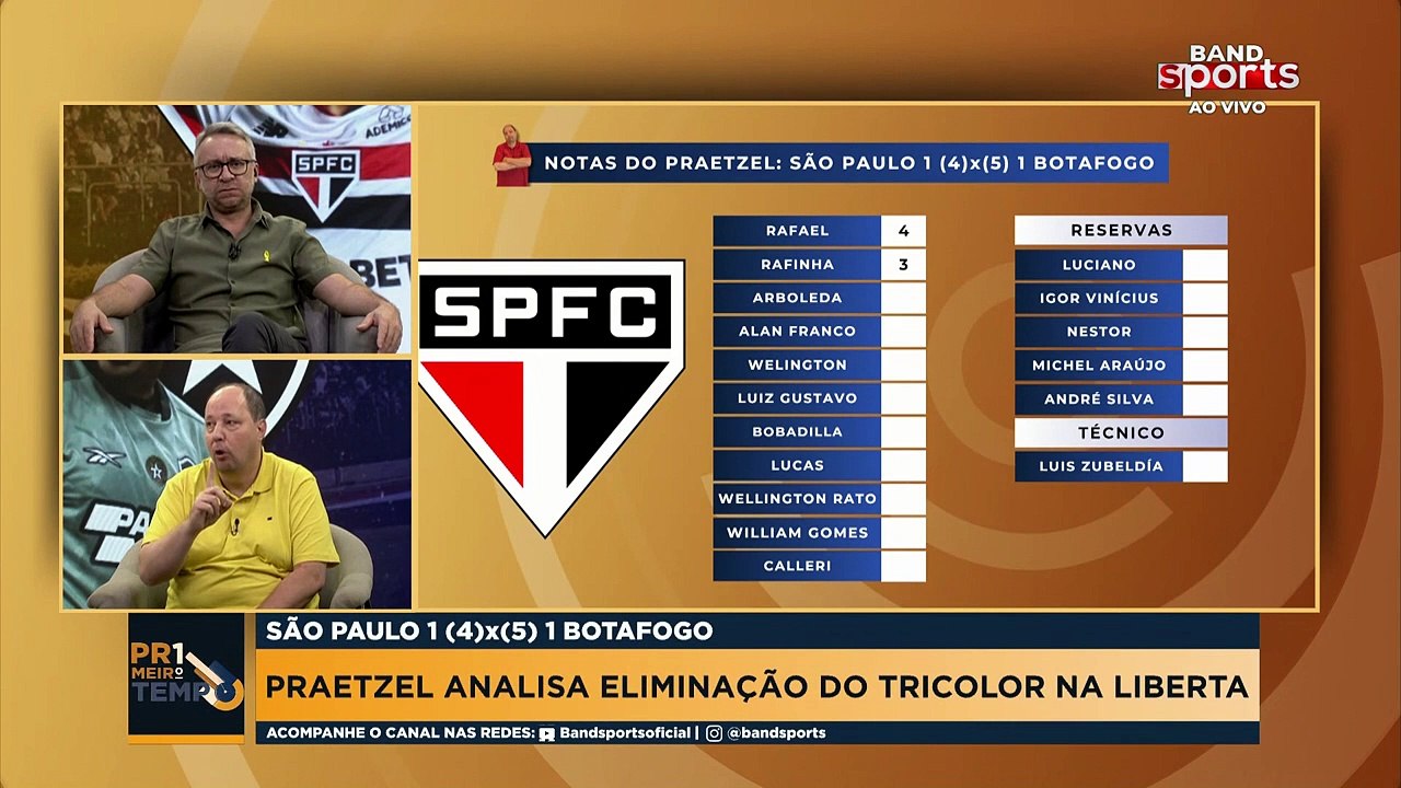 "ALAN FRANCO FOI UM DOS MELHORES", CRAVA PRAETZEL AO FALAR SOBRE ELIMINAÇÃO DO SÃO PAULO NA LIBERTADORES