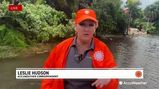 Storm surge spilling into Florida as Hurricane Helene looms