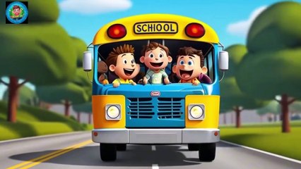 "The School Bus Song  | Fun Nursery Rhymes & Sing-Along for Kids | KidsMation"