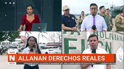 Allanan Derechos Reales en Santa Cruz