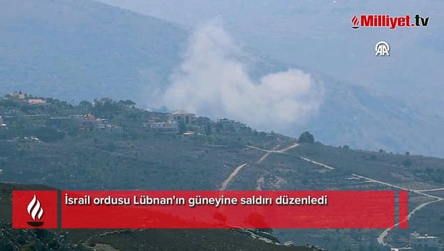 İsrail ordusu Lübnan'ın güneyine saldırı düzenledi