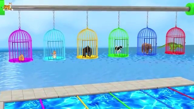Cow Elephant Lion Gorilla Tiger T-Rex choose the right baby Escape Room Challenge Animals