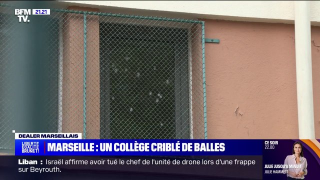 Collège criblé de plombs à Marseille: On n'a rien à voir avec ça , témoigne un dealer du quartier
