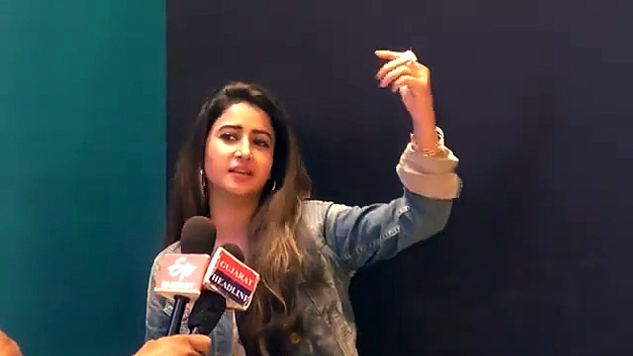 Sana Amin Sheikh for Assal Gujarati TV serial promotion on Colors Channel talk to media in Ahmedabad
