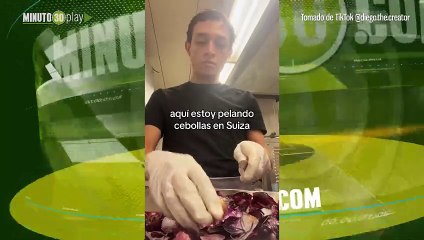 Colombiano explica cómo se puede ganar $16 millones mensuales en Europa pelando cebollas, Se le mide