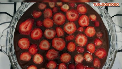 Delícia de morango e chocolate