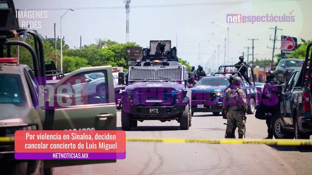Cancelan concierto de Luis Miguel en Culiacán por violencia