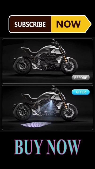 Motorcycle LED Underbody Light Projector Ghost Angel Wings Laser Light