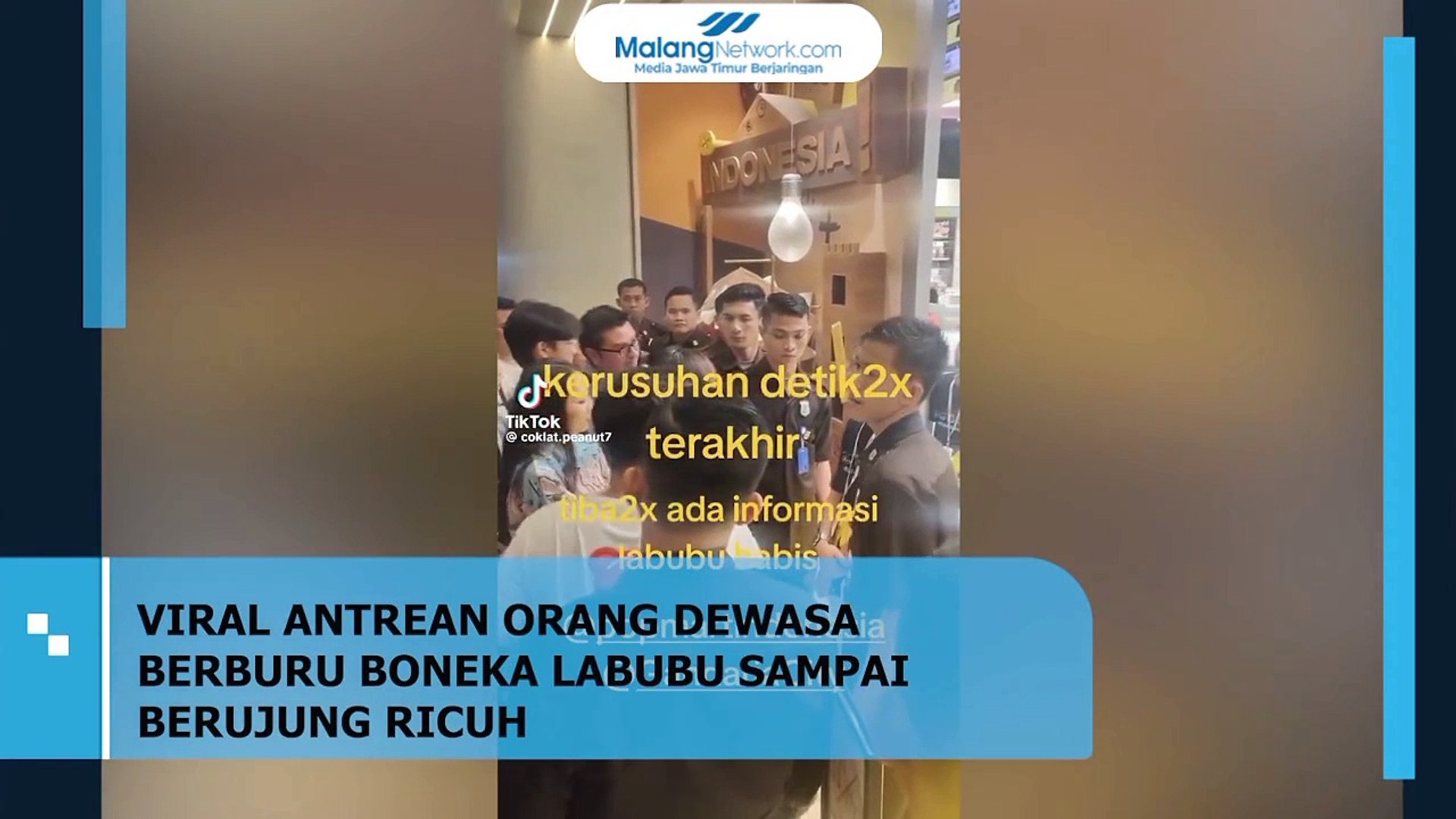 ⁣Antrian Beli Boneka Labubu Berujung Ricuh