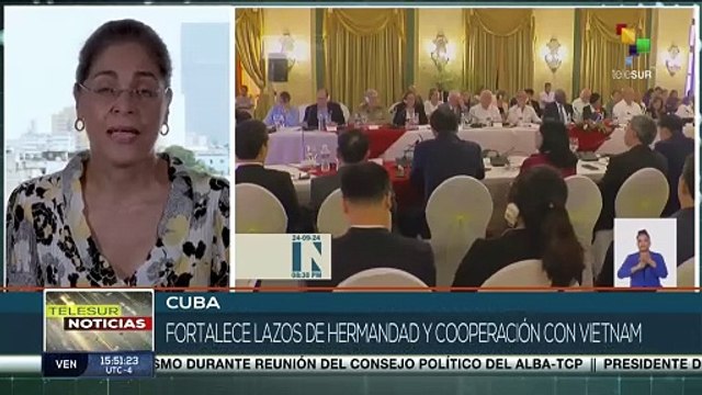 El mandatario cubano, Miguel Díaz-Canel, se reúne con el Pdte. Vietnam