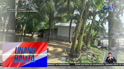 8 barangay sa Kabacan, binaha; 96 na pamilya, apektado | Unang Balita