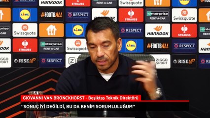 Giovanni van Bronckhorst sorumluluğu üstlendi