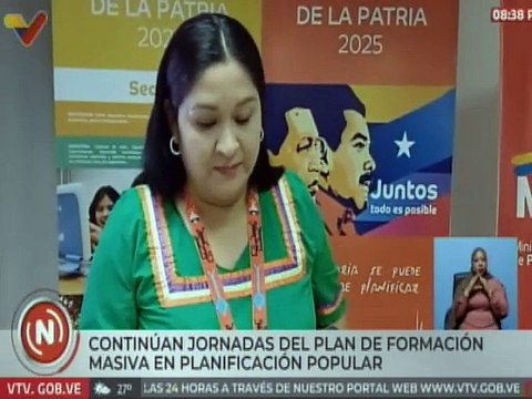 Plan de Formación Masiva en Planificación Popular continúa fortaleciendo el desarrollo del país