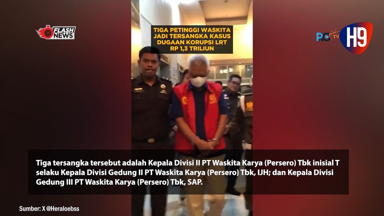 Tiga Petinggi Waskita Jadi Tersangka Kasus Dugaan Korupsi LRT 1,3 T