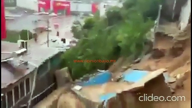 El #HuracanJohn está causando grandes estragos en el estado de Guerrero; así se ven varias zonas de dicha entidad por las fuertes lluvias