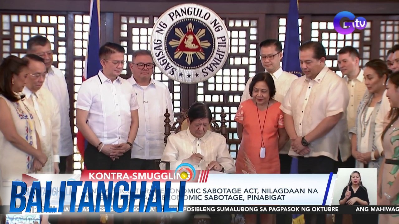Anti-agricultural Economic Sabotage Act, nilagdaan na ni PBBM; parusa sa economic sabotage, pinabigat | Balitanghali