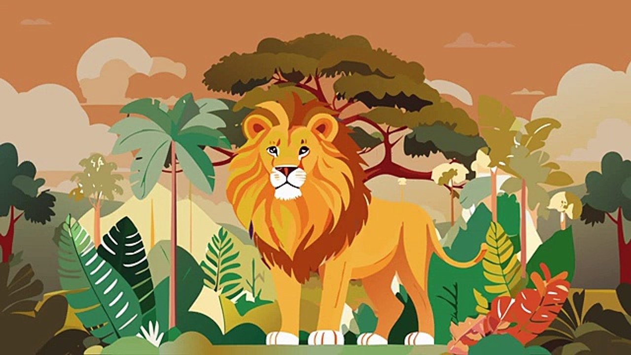 The lion and the mouse, bed time story for kids, moral story