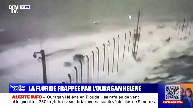 La Floride frappée par l'ouragan Hélène, classé comme extrêmement dangereux