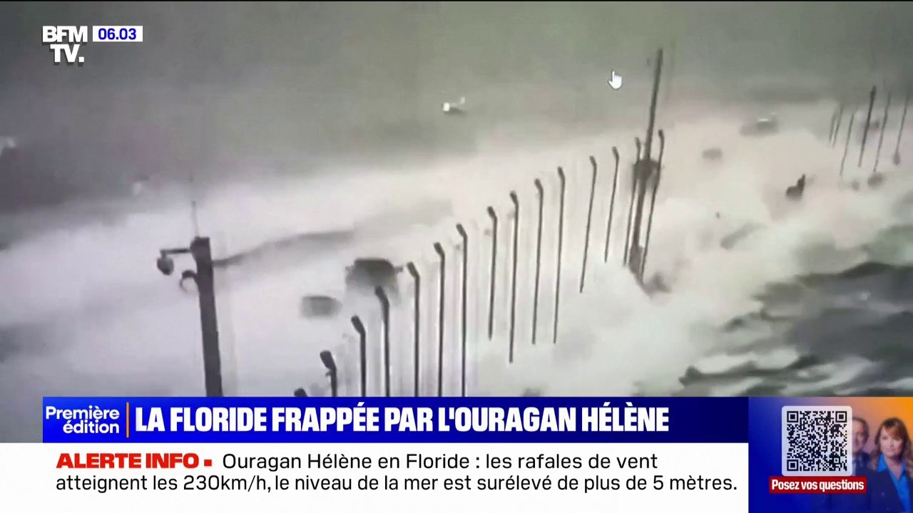 La Floride frappée par l'ouragan Hélène, classé comme "extrêmement dangereux"