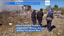 Harris rebuffs Trump's suggestion Ukraine should cede territory to achieve peace