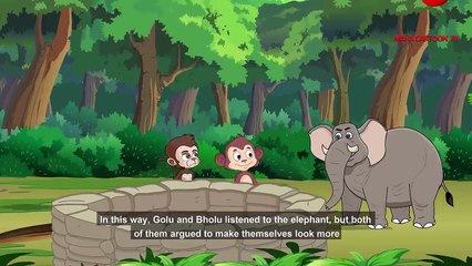 Intelligent Monkey  English Moral Story SSS CartoonTv English