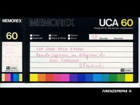 Chi sono cosa fanno Padre Ugolino. Renato Cipriani artigiano di San Frediano. Canale 48 -1978