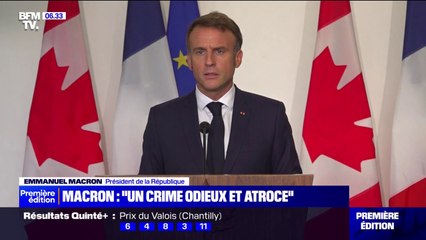 Meurtre de Philippine: Emmanuel Macron dénonce un "crime odieux et atroce"