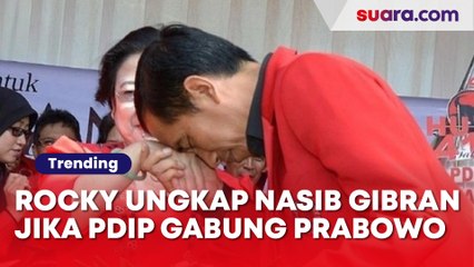 Bisa Bikin Jokowi Cemburu, Rocky Gerung Ungkap Nasib Gibran jika PDIP Gabung ke Prabowo