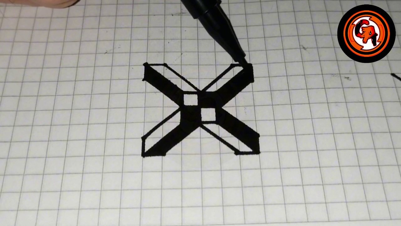 (VIDEO #0003) ️️ DIBUJANDO un hermoso diseño con una regla y marcadores de colores.