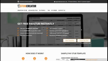 How To Create Paystub In Less Than 2 Minutes !