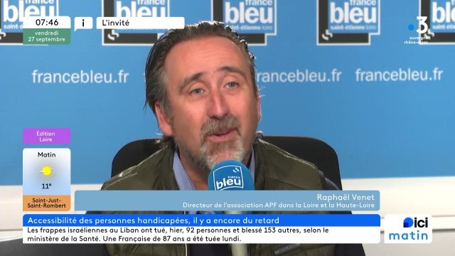 Handicap et accessibilité : Raphael Venet, directeur de l'association APF France Handicap dans la Loire et la Haute-Loire