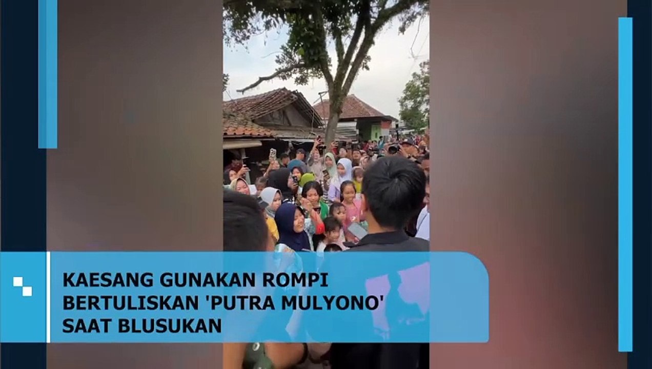 KAESANG GUNAKAN ROMPI BERTULISKAN 'PUTRA MULYONO' SAAT BLUSUKAN
