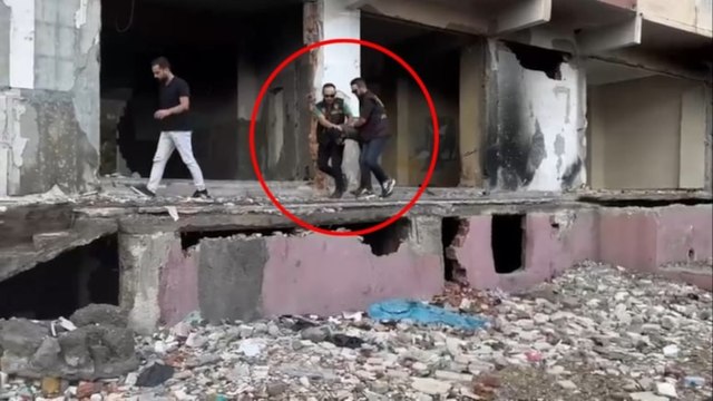 Polisten kaçmak isterken 12 metre yükseklikten atlayan hırsızlık şüphelisi yaralandı