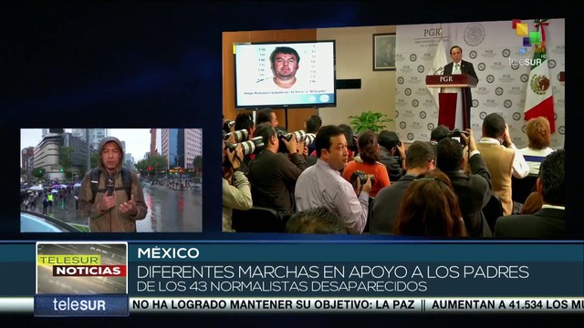 Moviliaciones por el décimo aniversario del caso de los 43 normalistas desaparecidos de Ayotzinapa