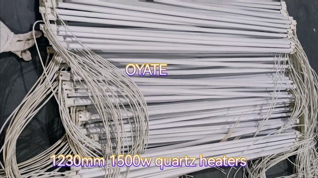 1230mm 1500w SK15 half white coated tungsten halogen lamp quartz infrared heater parts