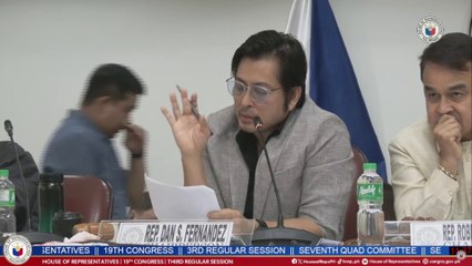 "Mr. Chair, I developed it," Garma tells Rep. Fernandez about the property on Hilltop in Cebu City