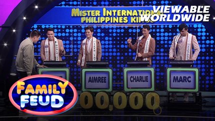 Family Feud: MR. INTERNATIONAL PH KINGS, NASUNGKIT ANG 100,000 PESOS! (Episode 573)