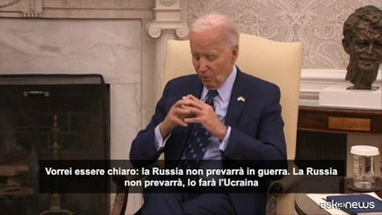 Biden a Zelensky: la Russia non prevarr?. Harris: al vostro fianco