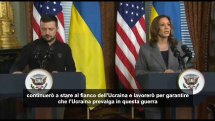 Biden a Zelensky: la Russia non prevarrà. Harris: al vostro fianco